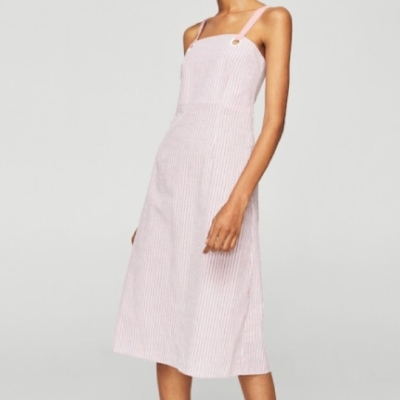 Mango Dresses & Skirts - Mango Pink Stripe Dress